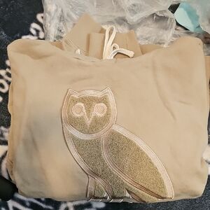 OVO Tan Sweater with Gold Owl Logo
